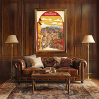 Granada Spain Vintage Architecture Travel Poster PosterGoat