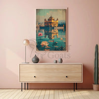 Grand Building on Water Cultural or Heritage Poster PosterGoat