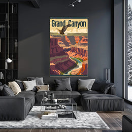 Grand Canyon Adventure Vintage Travel Poster PosterGoat
