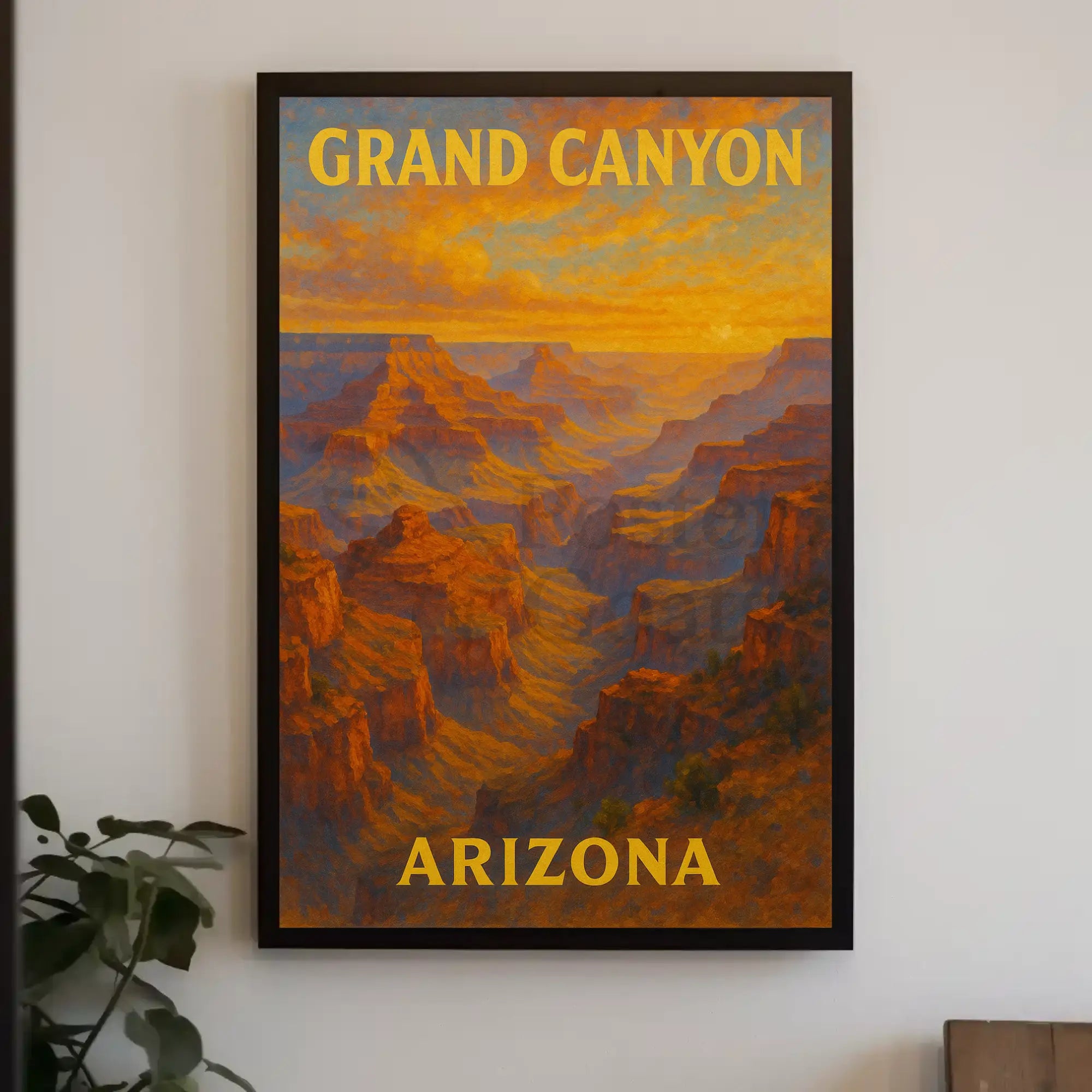 Grand Canyon Vintage Travel National Park Poster PosterGoat