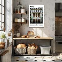 Grand Historical Architecture Reflected Water Symmetry Heritage Poster PosterGoat