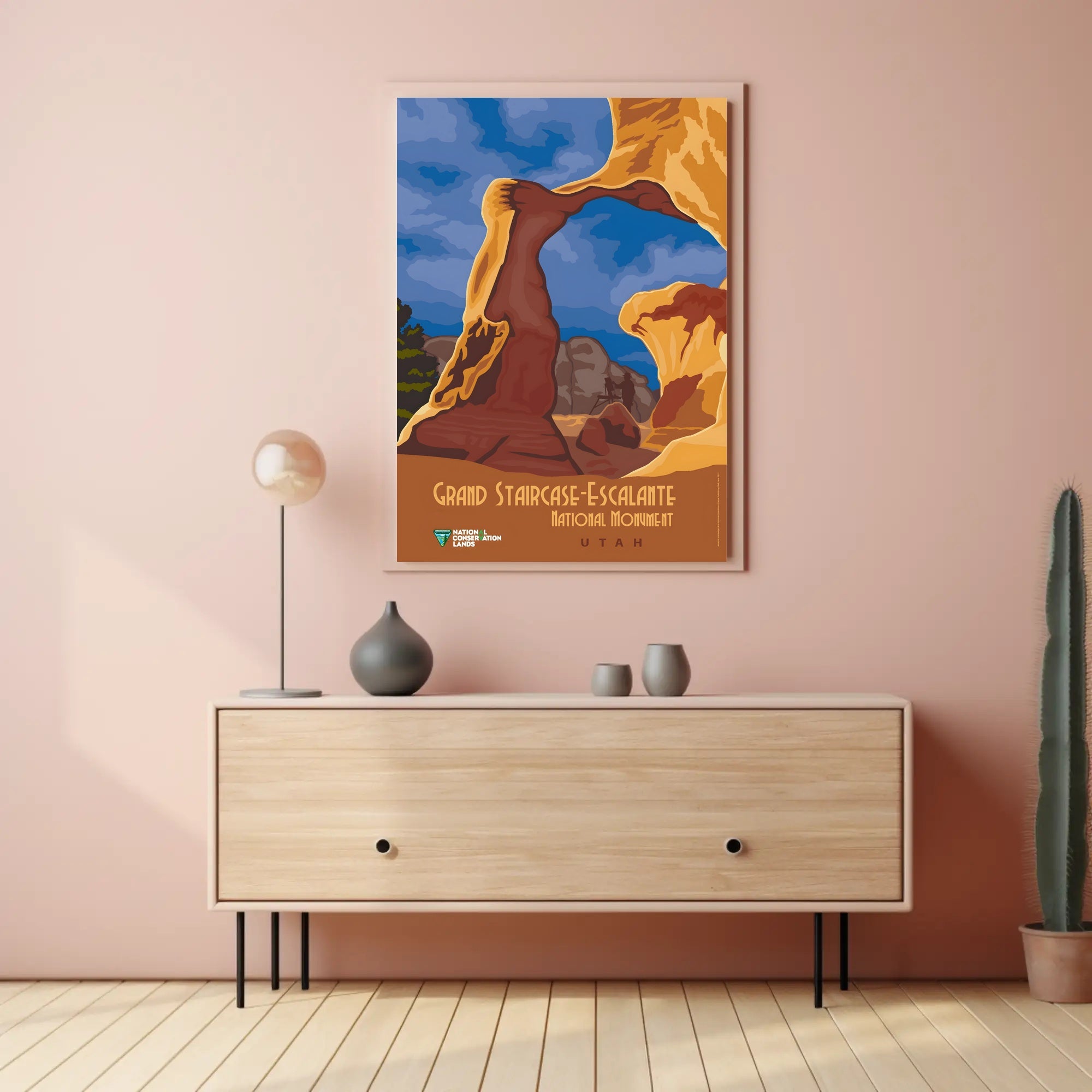 Grand Staircase-Escalante Scenic Vintage Travel Poster PosterGoat