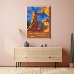 Grand Staircase-Escalante Scenic Vintage Travel Poster PosterGoat