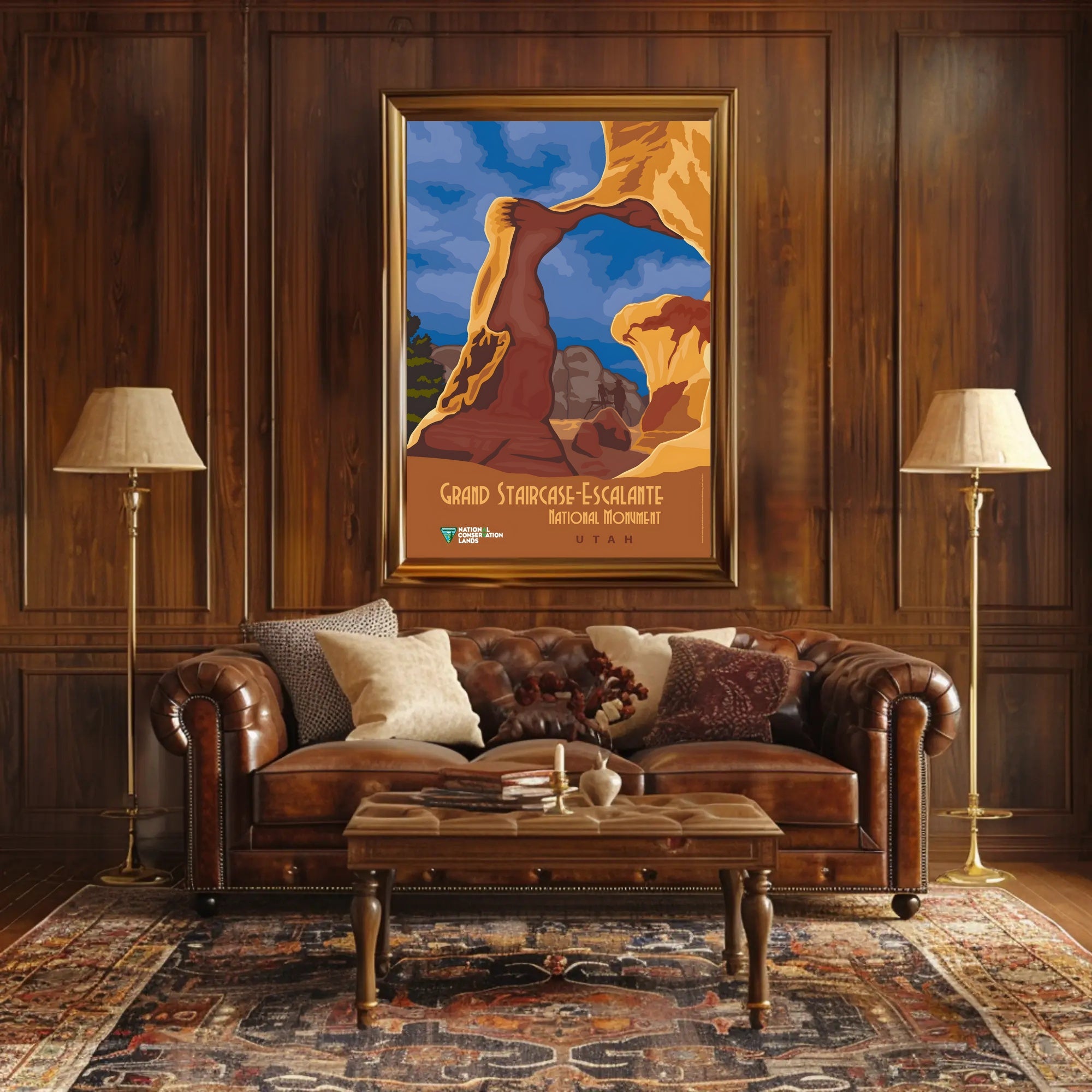 Grand Staircase-Escalante Scenic Vintage Travel Poster PosterGoat