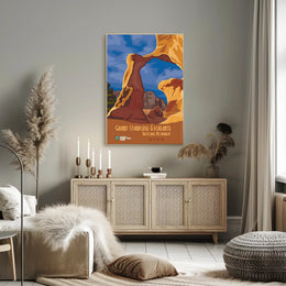 Grand Staircase-Escalante Scenic Vintage Travel Poster PosterGoat