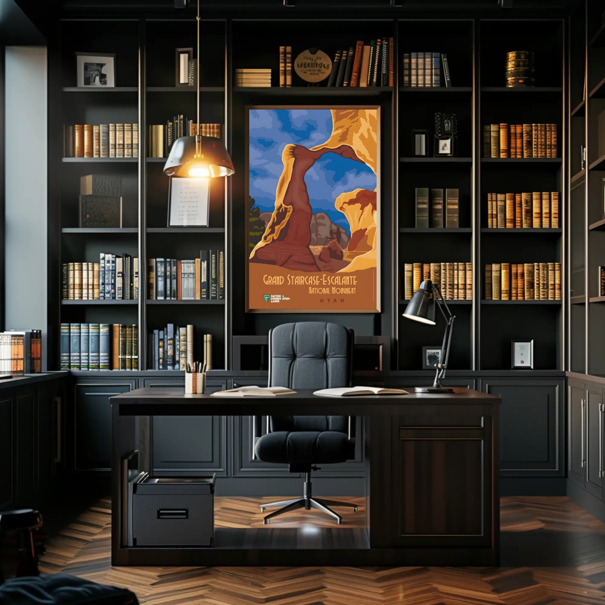 Grand Staircase-Escalante Scenic Vintage Travel Poster PosterGoat