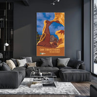 Grand Staircase-Escalante Scenic Vintage Travel Poster PosterGoat