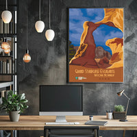Grand Staircase-Escalante Scenic Vintage Travel Poster PosterGoat