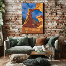Grand Staircase-Escalante Scenic Vintage Travel Poster PosterGoat