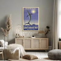 Great Barrier Reef Angling Adventure Travel Poster PosterGoat