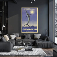 Great Barrier Reef Angling Adventure Travel Poster PosterGoat
