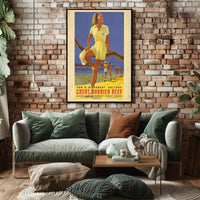 Great Barrier Reef Vintage Travel Poster PosterGoat