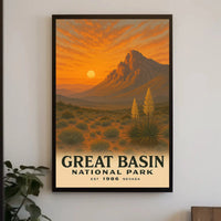 Great Basin National Park Vintage Travel Poster PosterGoat