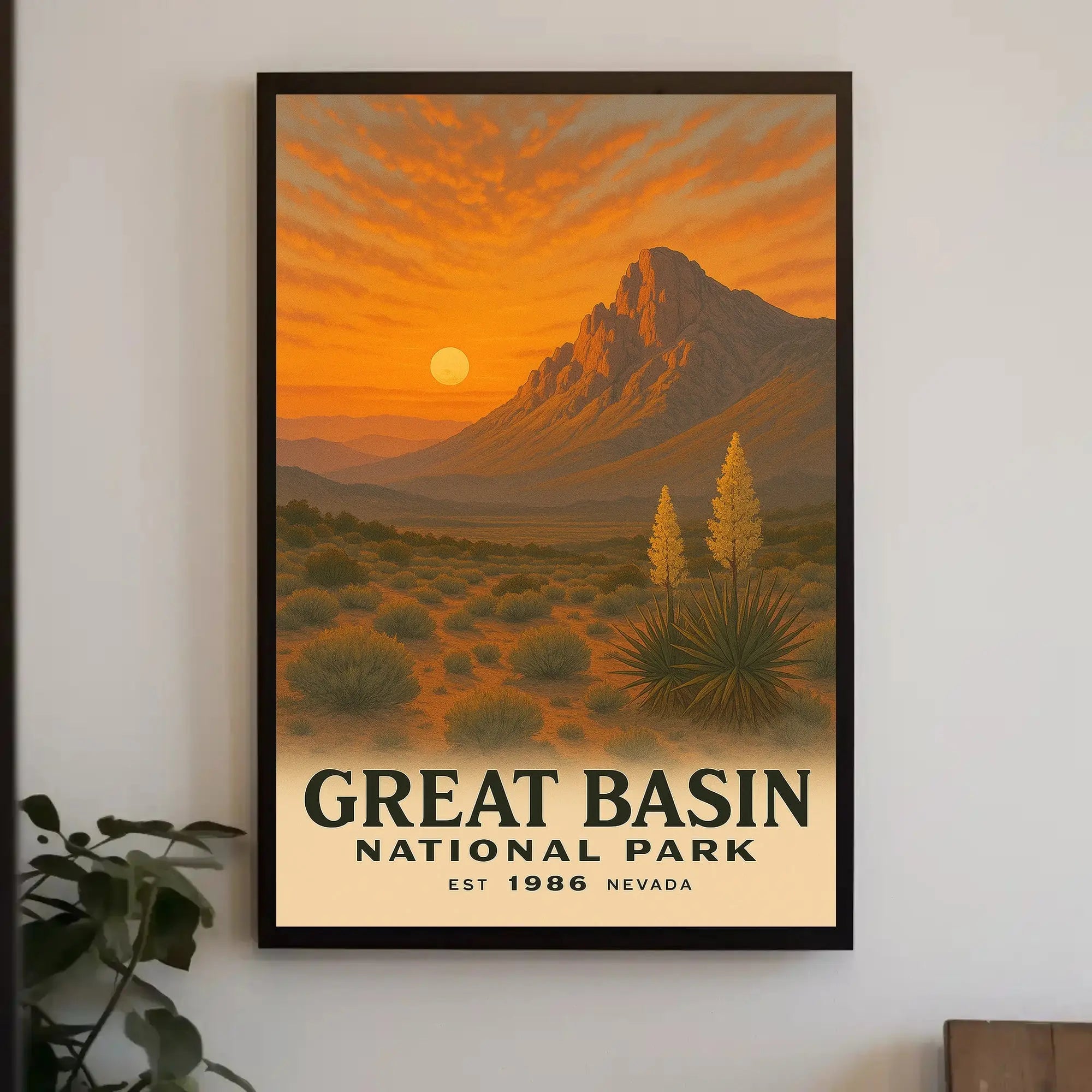 Great Basin National Park Vintage Travel Poster PosterGoat