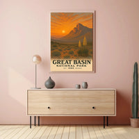 Great Basin National Park Vintage Travel Poster PosterGoat