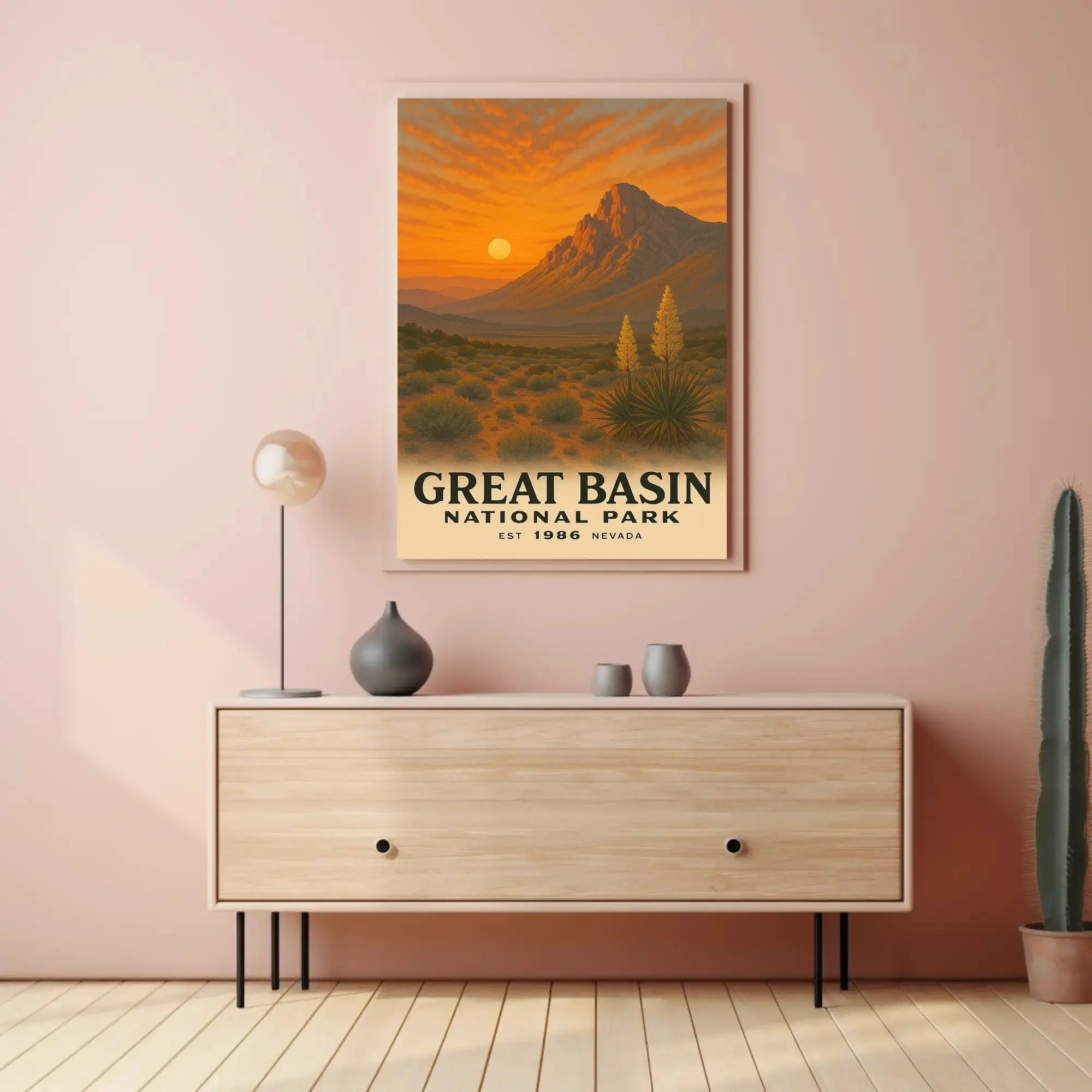 Great Basin National Park Vintage Travel Poster PosterGoat