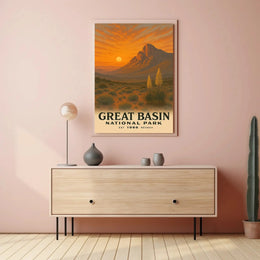 Great Basin National Park Vintage Travel Poster PosterGoat