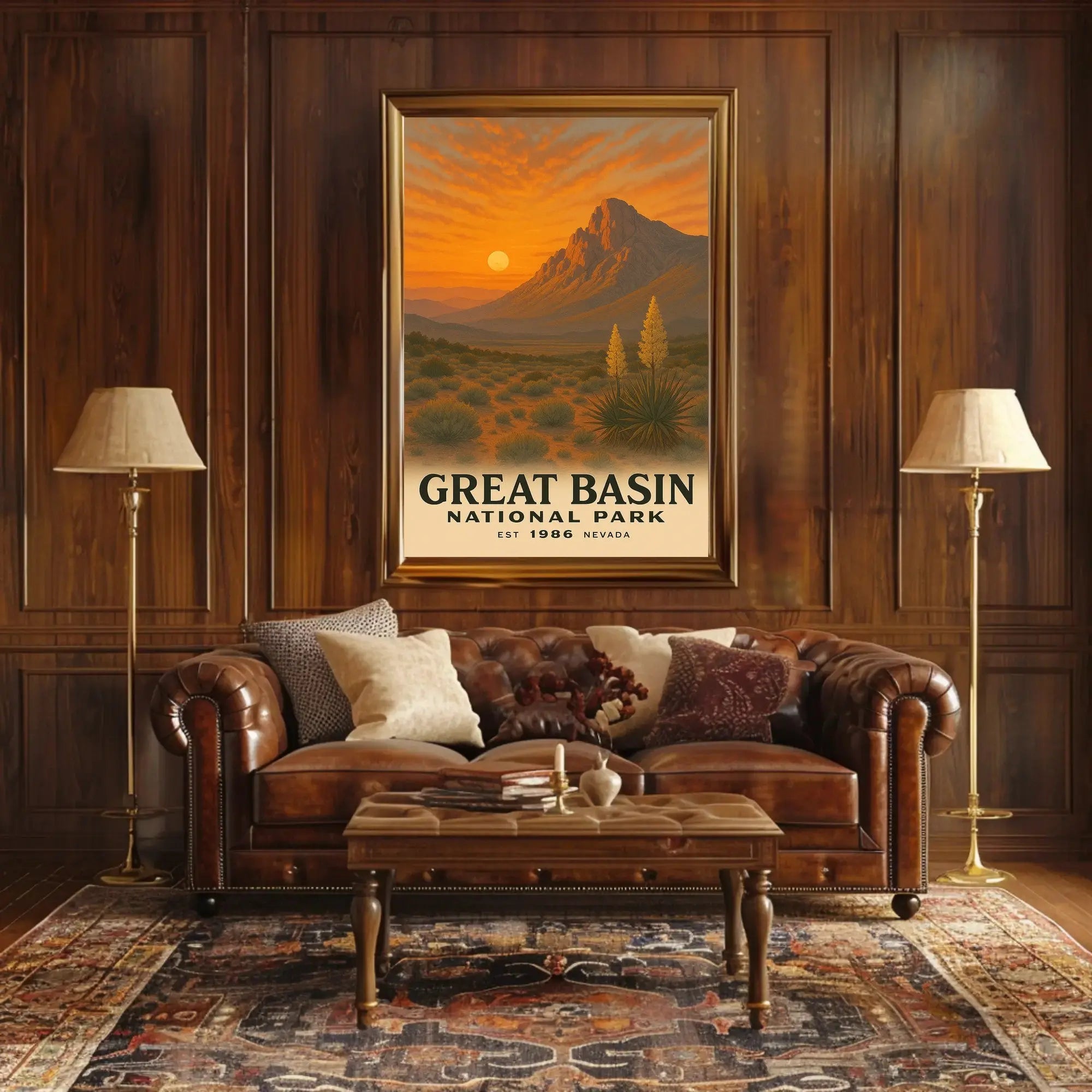 Great Basin National Park Vintage Travel Poster PosterGoat