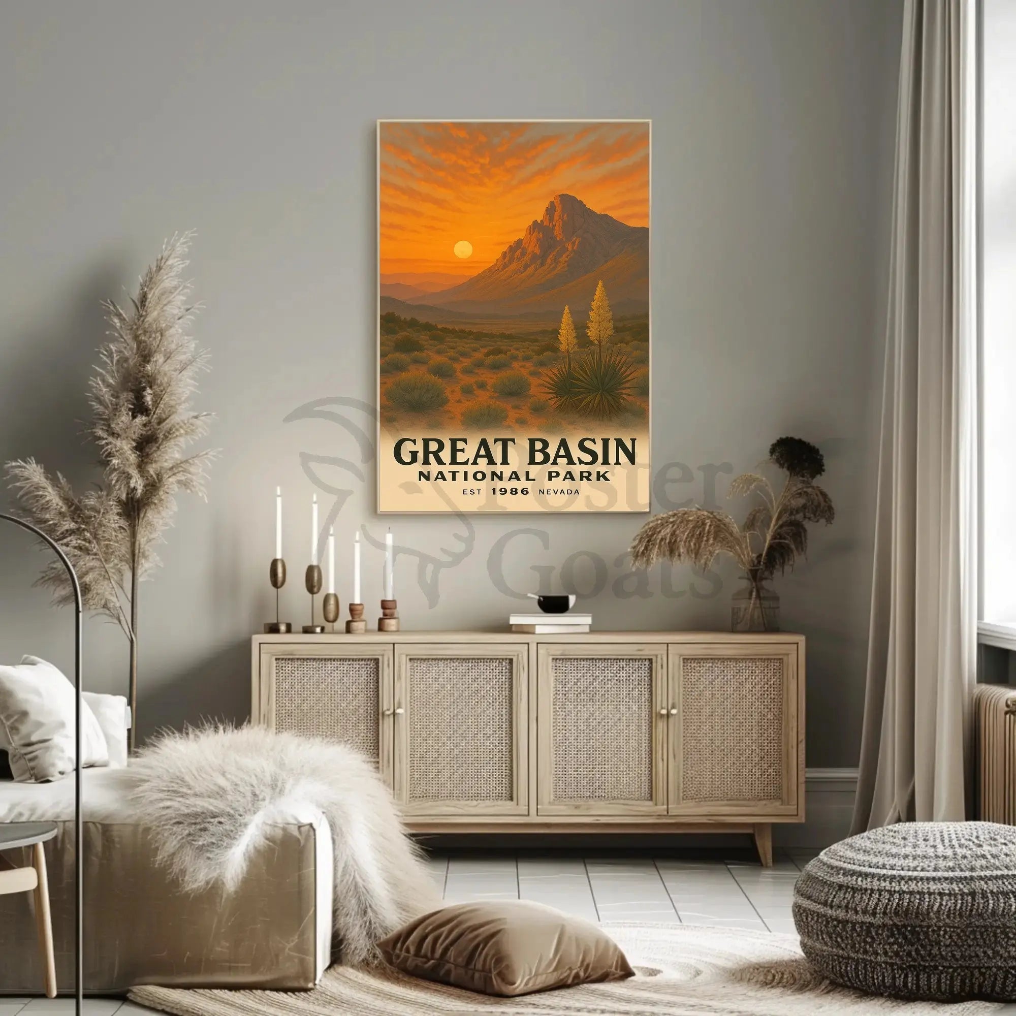 Great Basin National Park Vintage Travel Poster PosterGoat