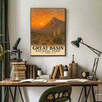 Great Basin National Park Vintage Travel Poster PosterGoat