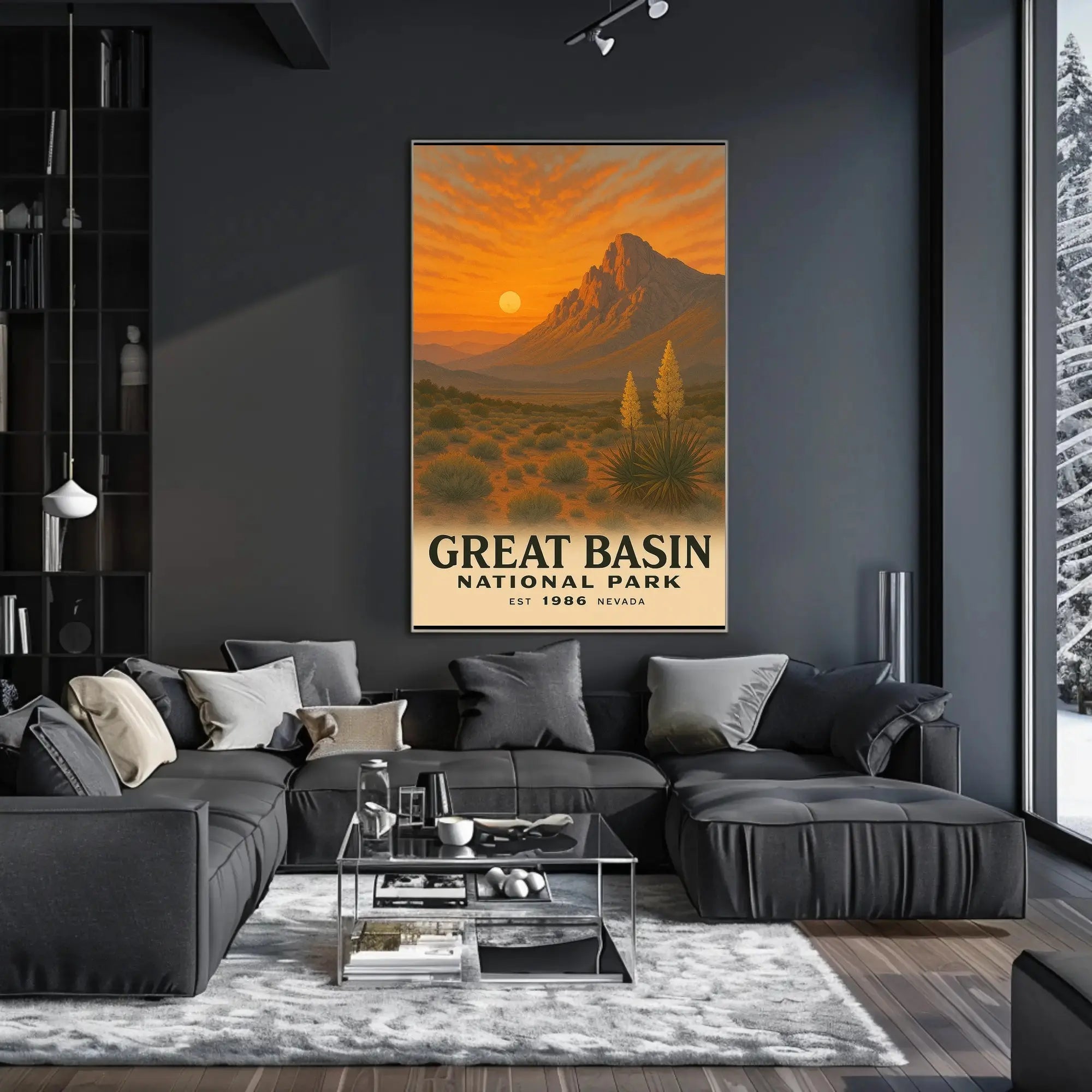 Great Basin National Park Vintage Travel Poster PosterGoat