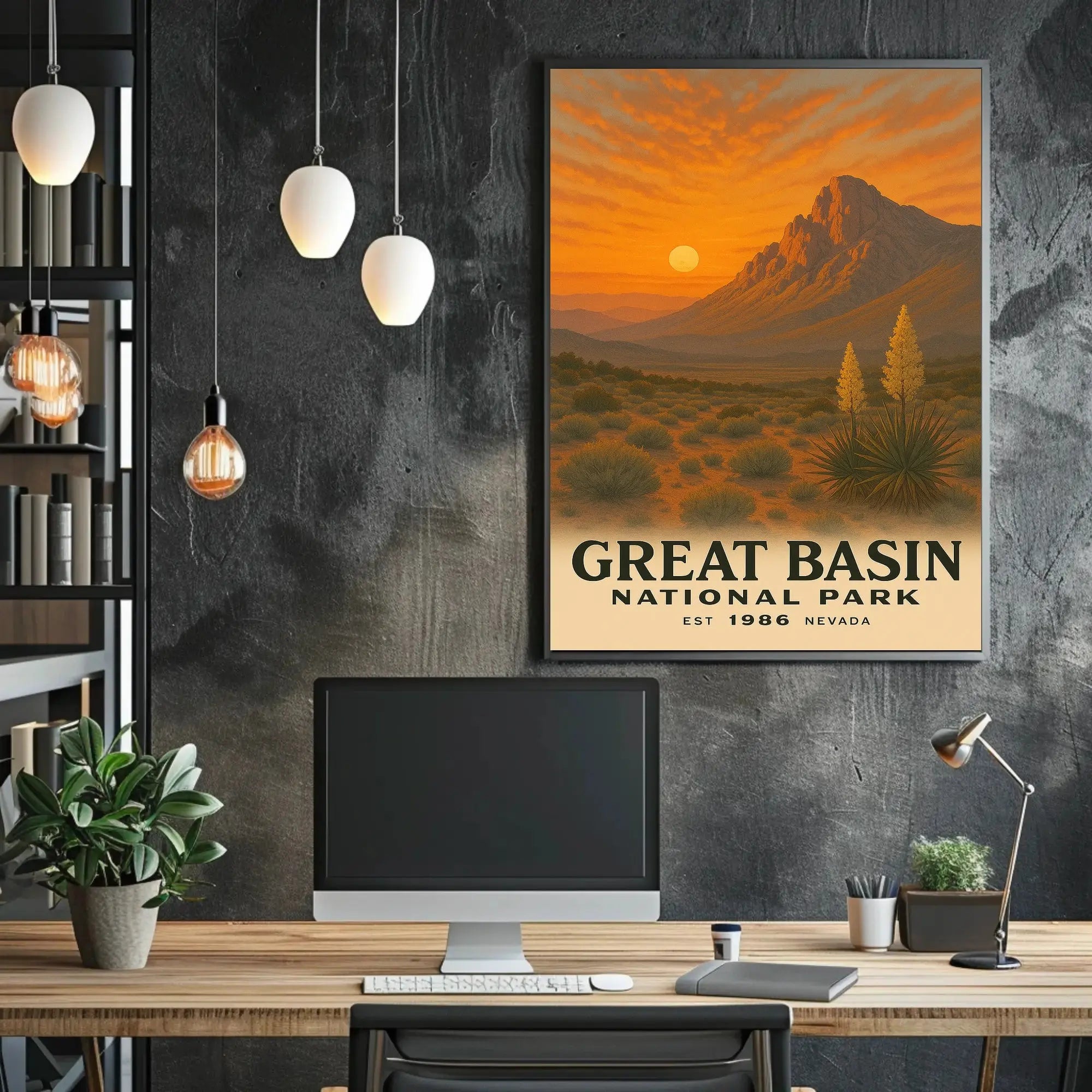 Great Basin National Park Vintage Travel Poster PosterGoat