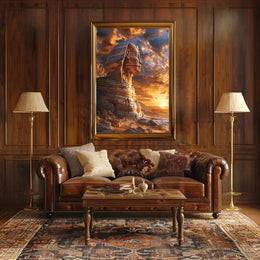 Great Sphinx of Giza Surreal Art Cultural Poster PosterGoat
