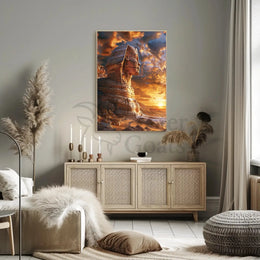 Great Sphinx of Giza Surreal Art Cultural Poster PosterGoat