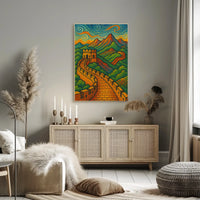 Great Wall Artistic Masterpiece Cultural or Heritage Poster PosterGoat