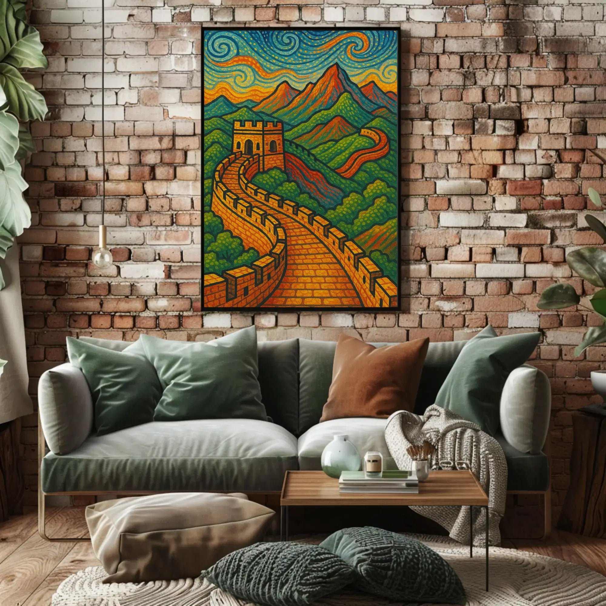 Great Wall Artistic Masterpiece Cultural or Heritage Poster PosterGoat