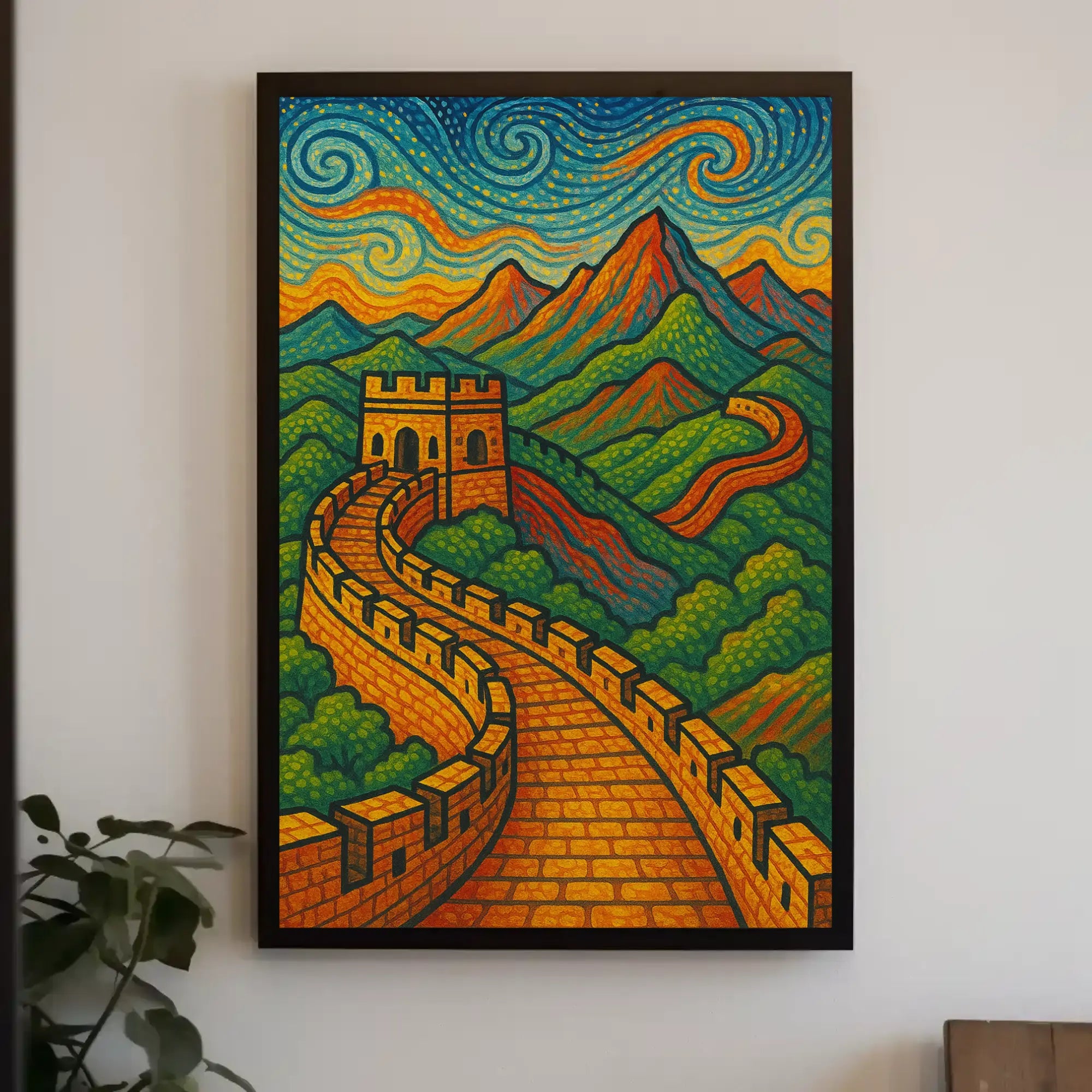 Great Wall Artistic Masterpiece Cultural or Heritage Poster PosterGoat