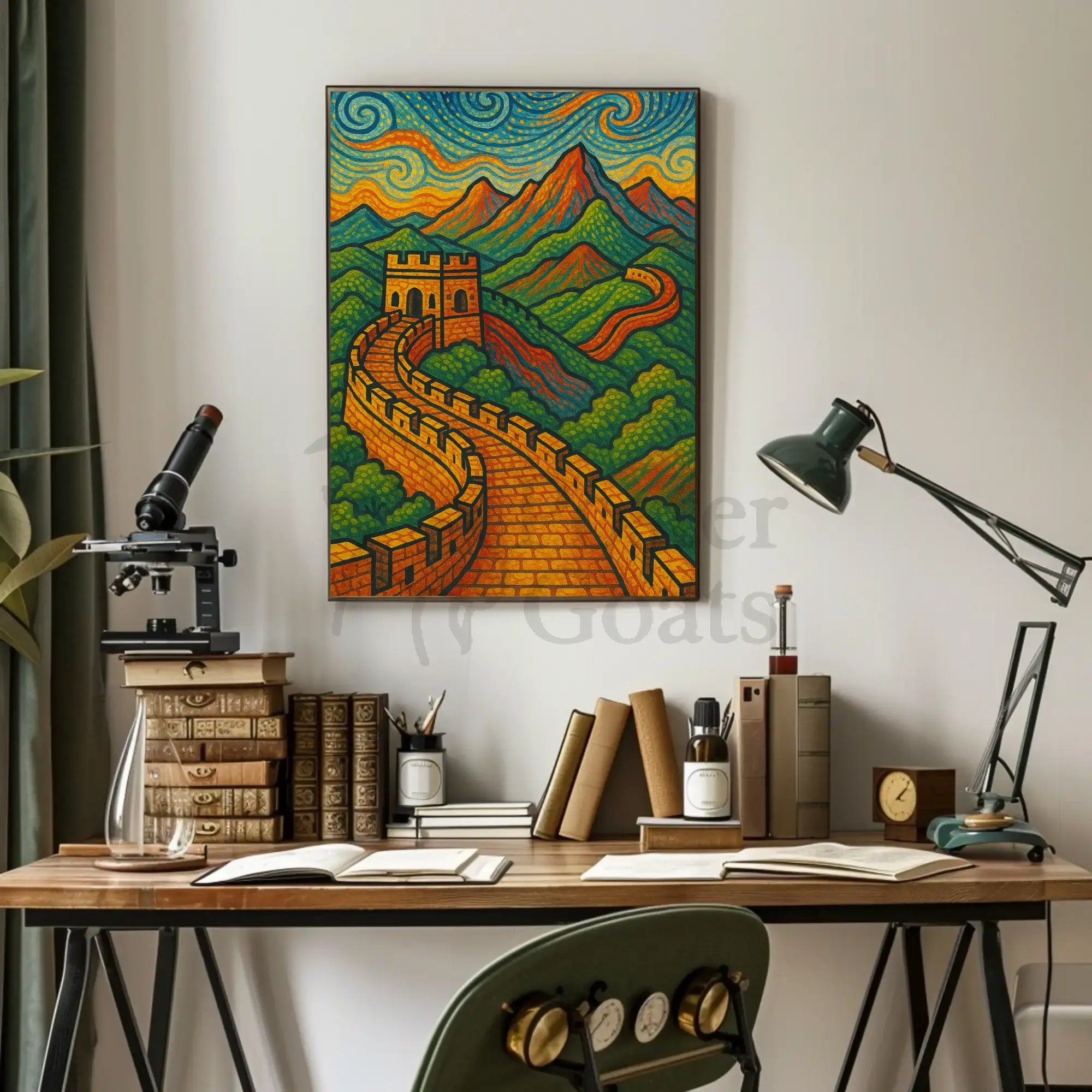 Great Wall Artistic Masterpiece Cultural or Heritage Poster PosterGoat