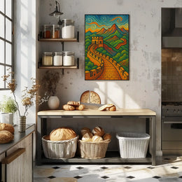 Great Wall Artistic Masterpiece Cultural or Heritage Poster PosterGoat