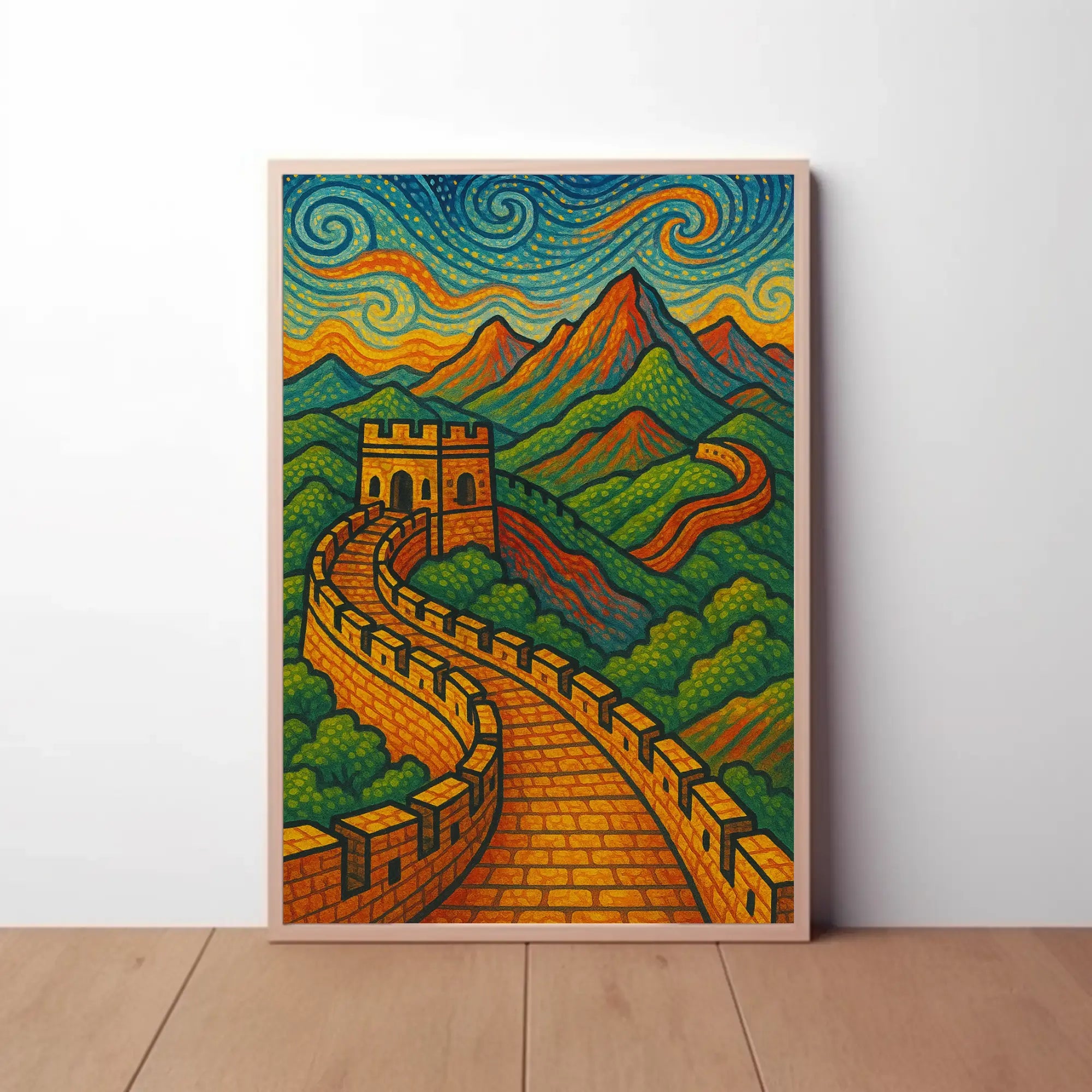Great Wall Artistic Masterpiece Cultural or Heritage Poster PosterGoat