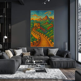 Great Wall Artistic Masterpiece Cultural or Heritage Poster PosterGoat