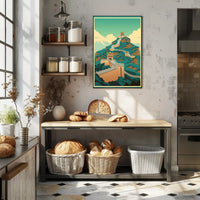 Great Wall of China Artistic Illustration Cultural Heritage Poster PosterGoat