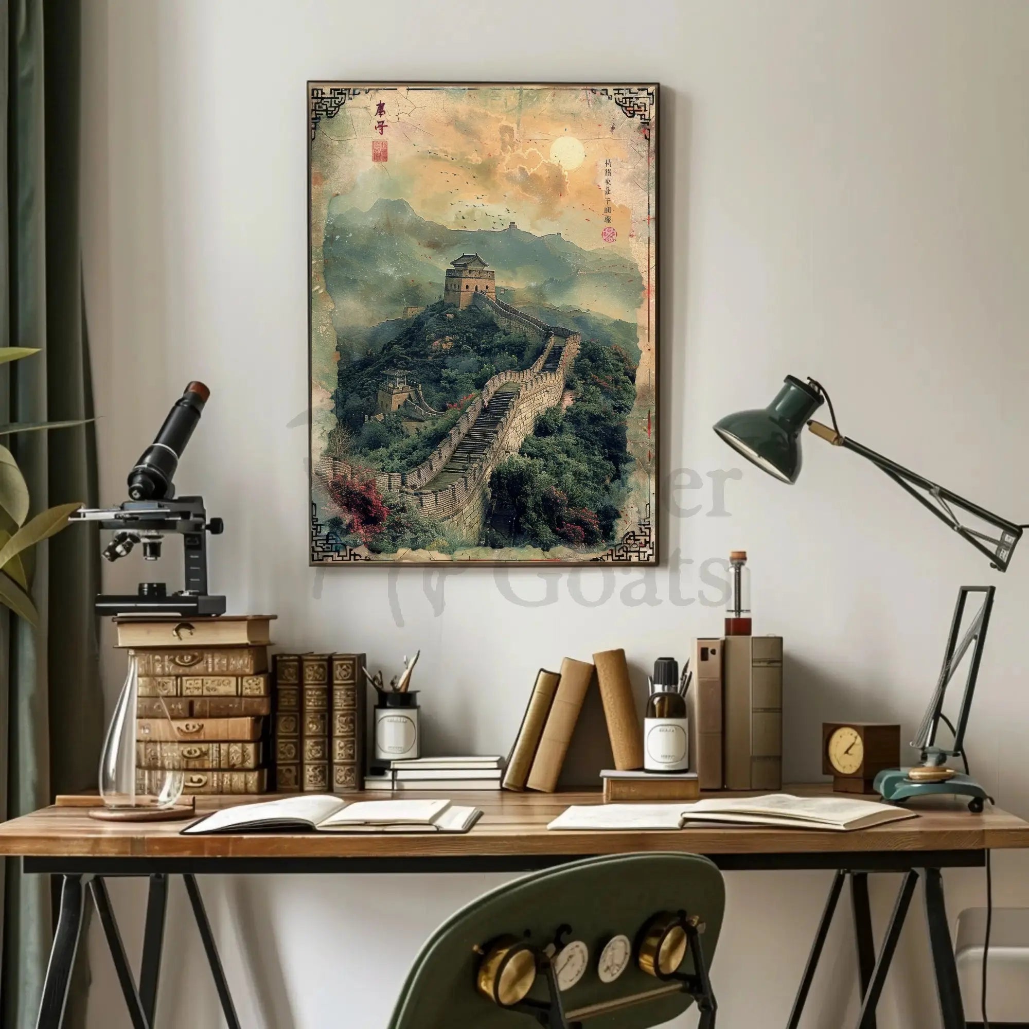 Great Wall of China Cultural Heritage Poster PosterGoat
