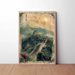 Great Wall of China Cultural Heritage Poster PosterGoat