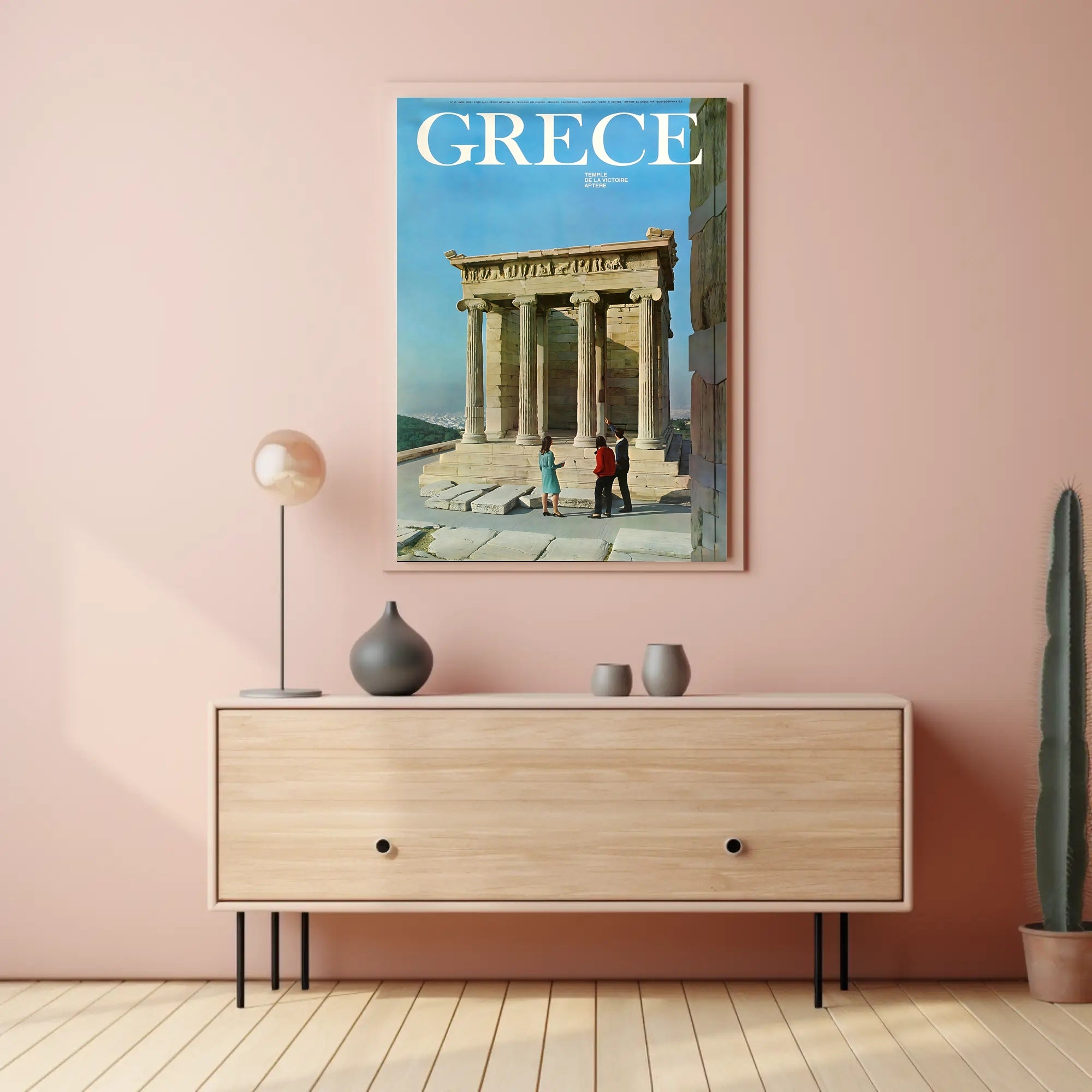 Greece Temple of Athena Nike Travel Poster PosterGoat