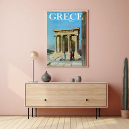 Greece Temple of Athena Nike Travel Poster PosterGoat