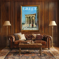 Greece Temple of Athena Nike Travel Poster PosterGoat