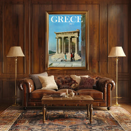Greece Temple of Athena Nike Travel Poster PosterGoat