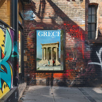 Greece Temple of Athena Nike Travel Poster PosterGoat