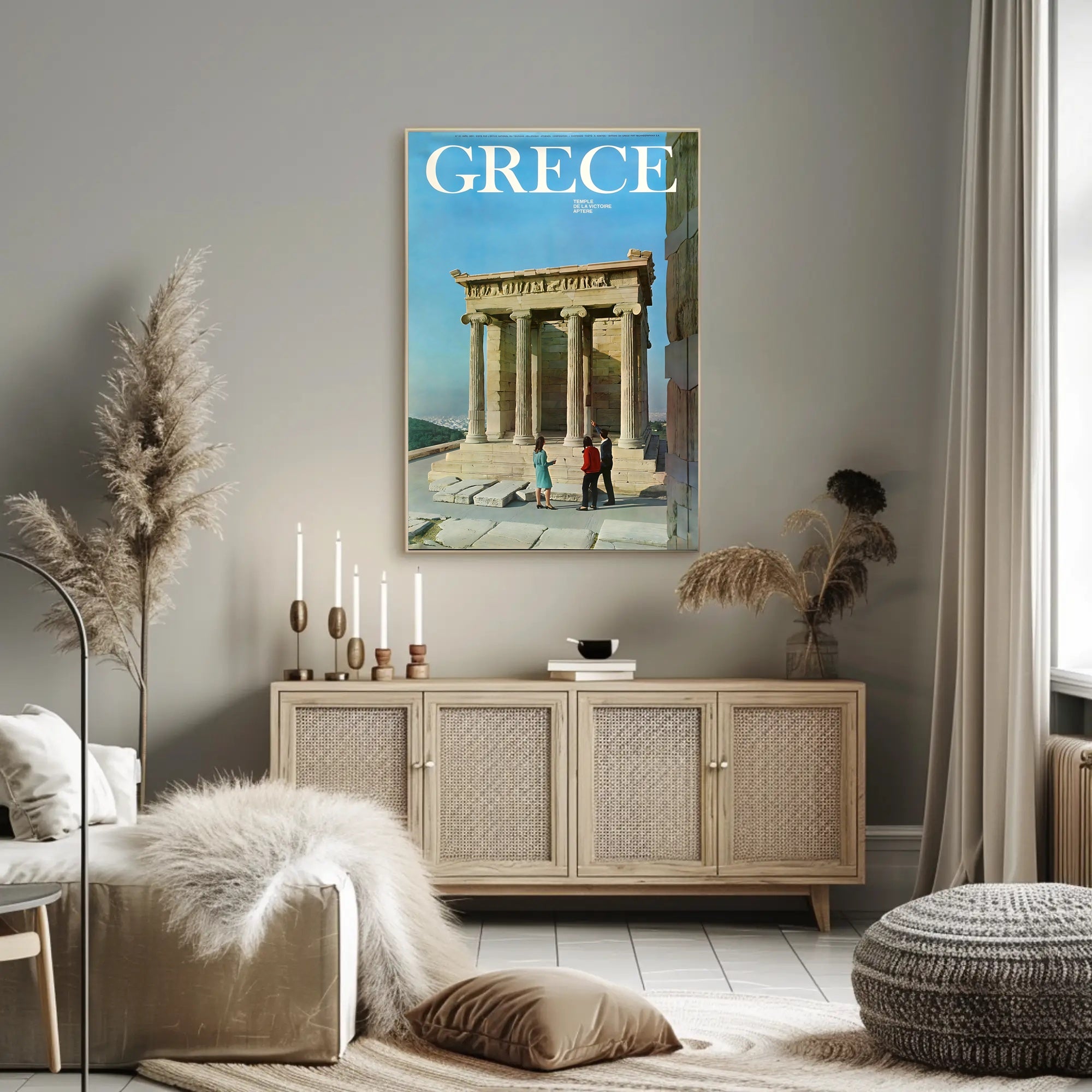 Greece Temple of Athena Nike Travel Poster PosterGoat