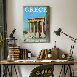 Greece Temple of Athena Nike Travel Poster PosterGoat
