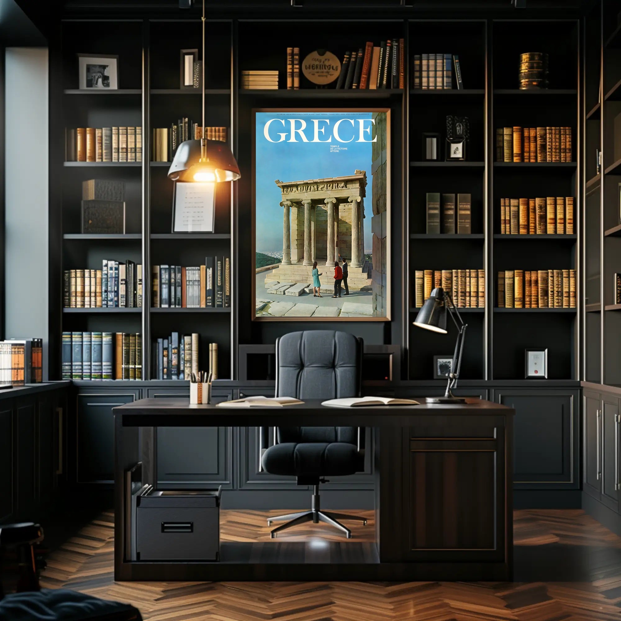 Greece Temple of Athena Nike Travel Poster PosterGoat