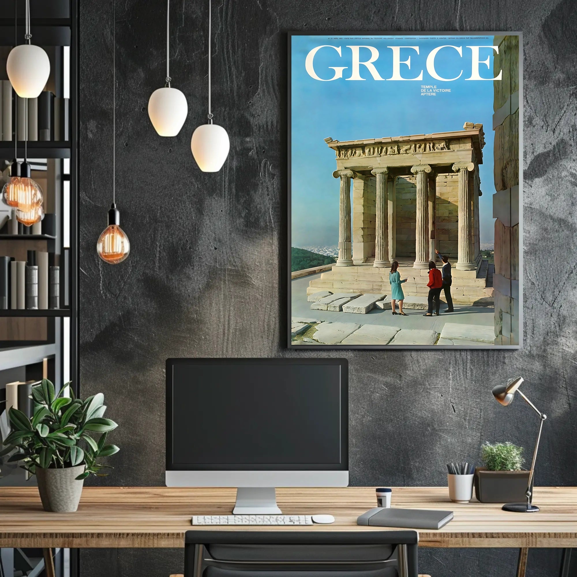 Greece Temple of Athena Nike Travel Poster PosterGoat