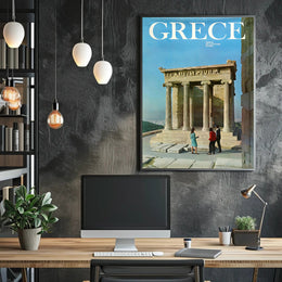 Greece Temple of Athena Nike Travel Poster PosterGoat