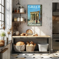 Greece Temple of Athena Nike Travel Poster PosterGoat