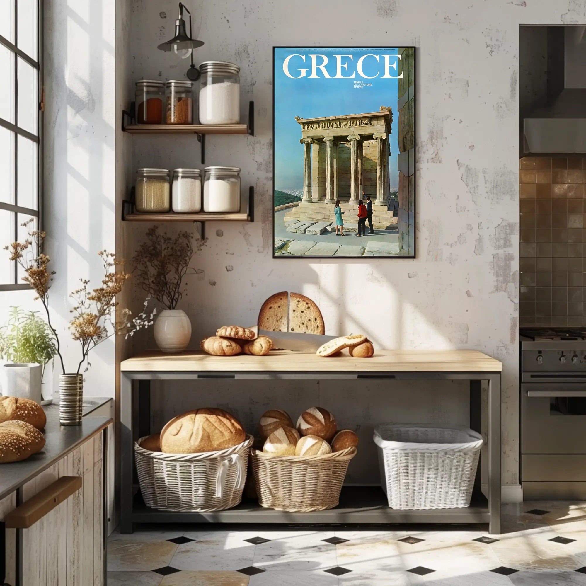Greece Temple of Athena Nike Travel Poster PosterGoat